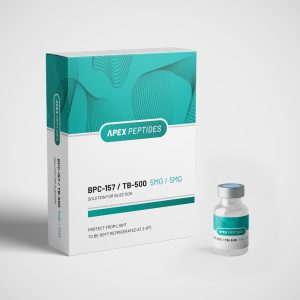 TB-500 en BPC-157 5mg/5mg herstelpeptide flesjes van APEXPEPTIDES