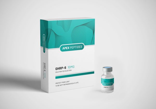 GHRP-6 10mg peptide flesje van APEXPEPTIDES